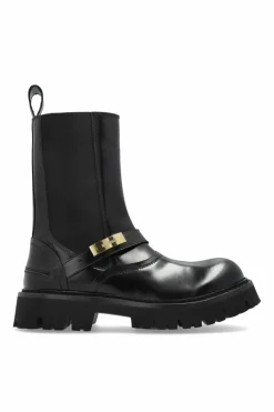 Moschino CZARNY Botki z logo