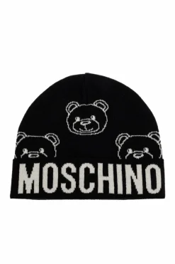 Moschino CZARNY Czapka z logo
