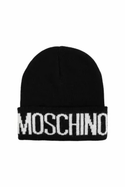 Moschino CZARNY Czapka z logo