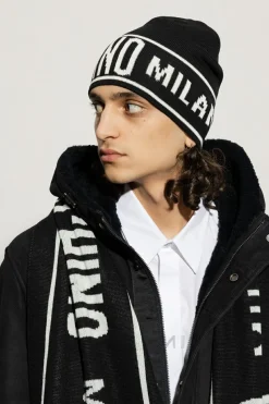 Moschino CZARNY Czapka z logo