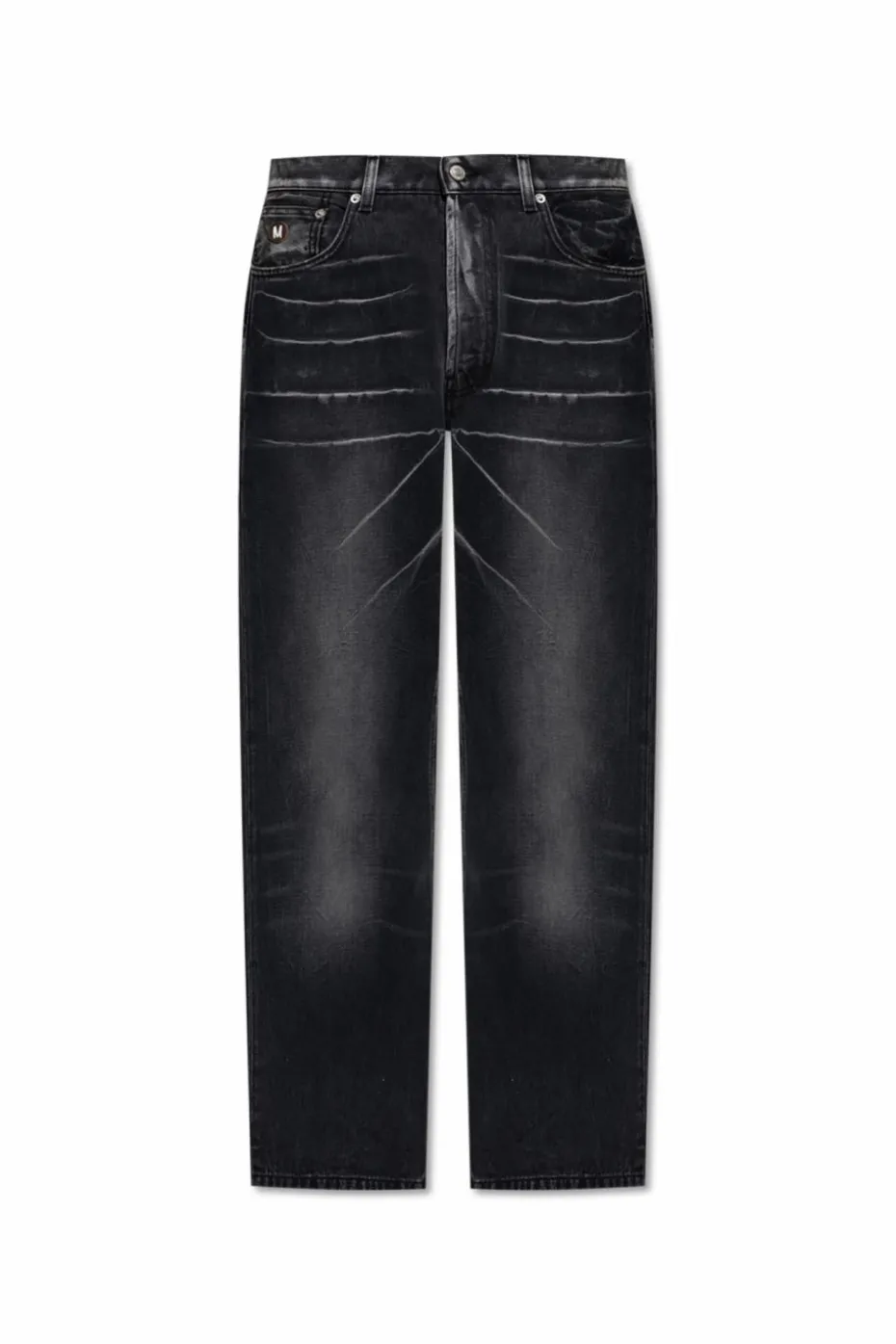 Moschino CZARNY Jeansy z prostymi nogawkami