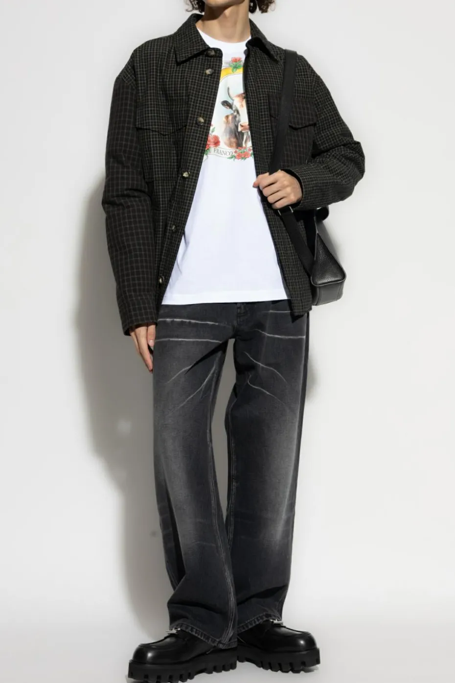 Moschino CZARNY Jeansy z prostymi nogawkami