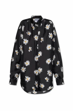 Moschino CZARNY Jedwabna koszula