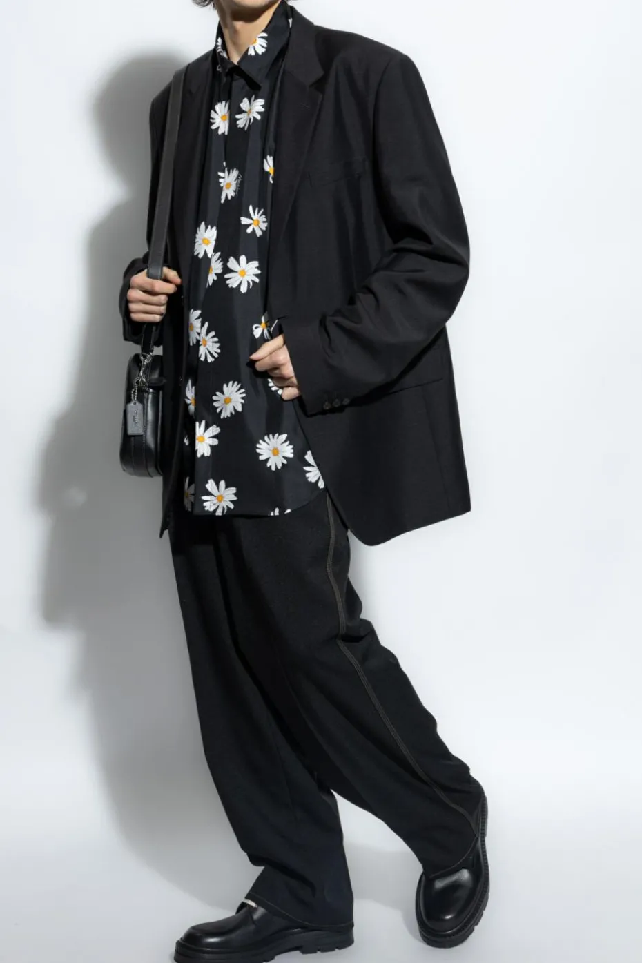 Moschino CZARNY Jedwabna koszula