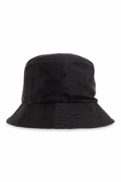 Moschino CZARNY Kapelusz z monogramem