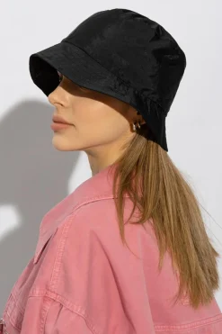 Moschino CZARNY Kapelusz z monogramem