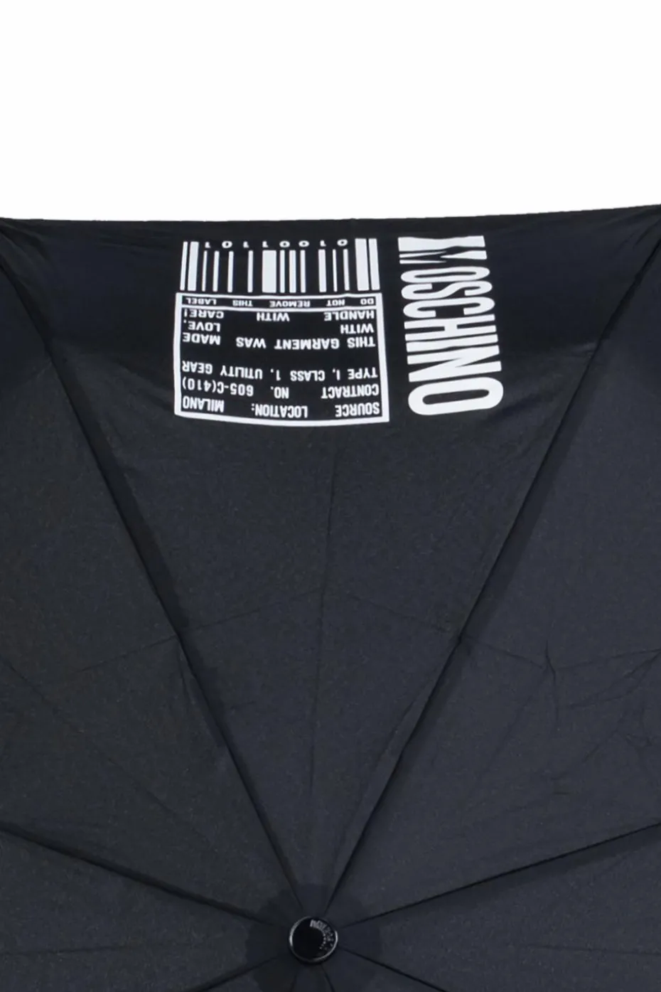 Moschino CZARNY Parasol z logo