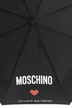 Moschino CZARNY Parasol z logo