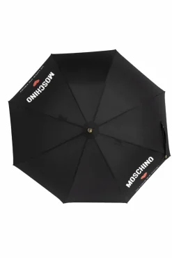 Moschino CZARNY Parasol z logo