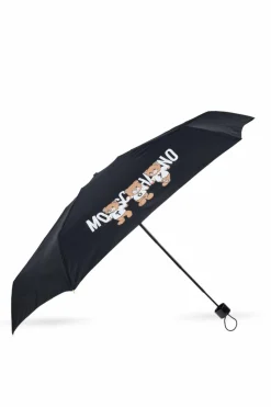 Moschino CZARNY Parasol z logo