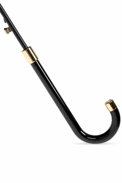 Moschino CZARNY Parasol ze wzorem