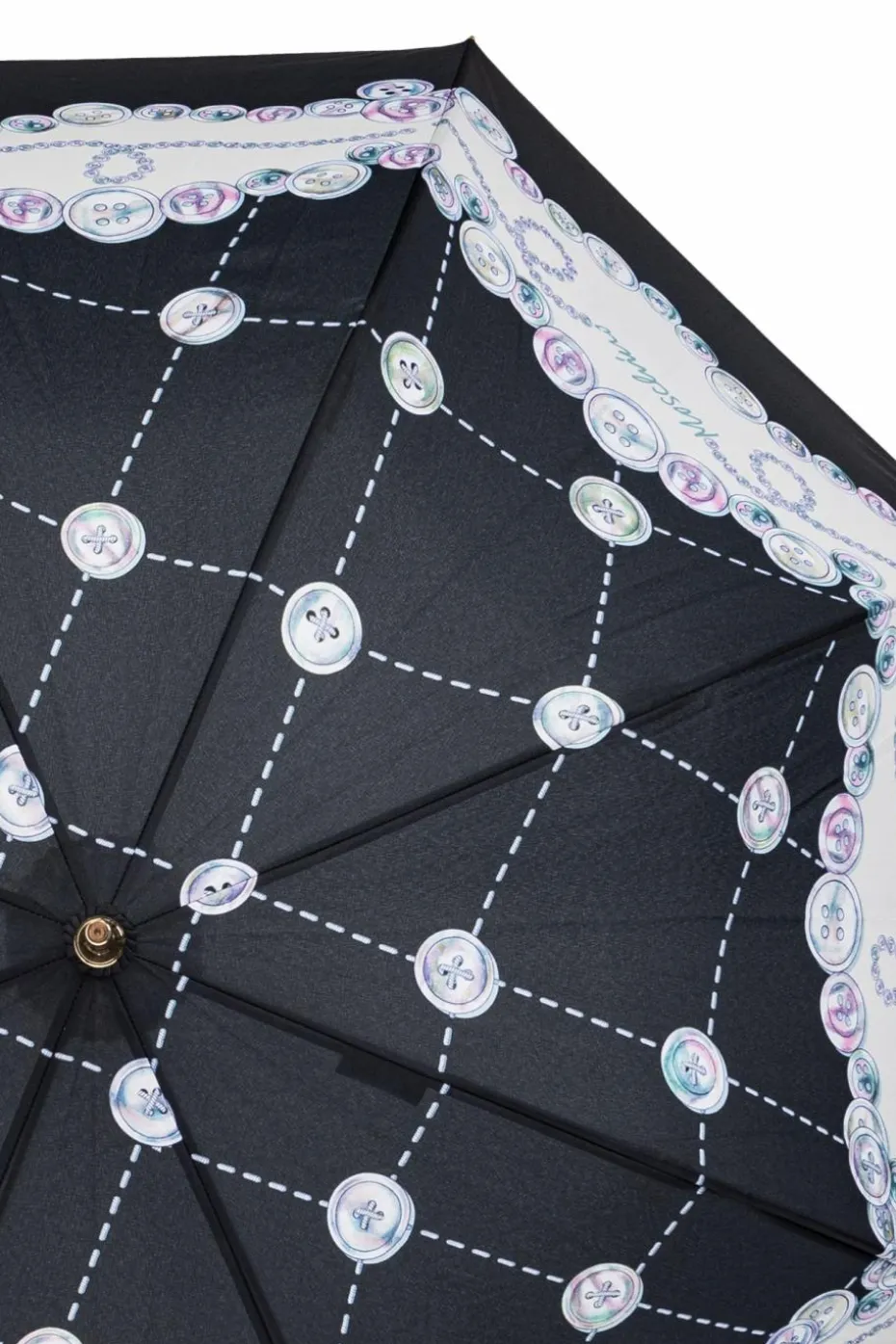 Moschino CZARNY Parasol z logo