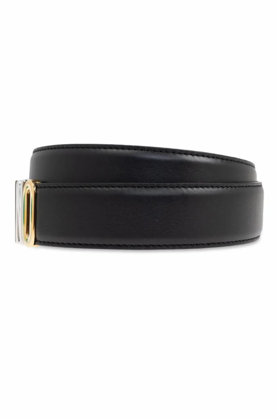 Moschino CZARNY Pasek z logo