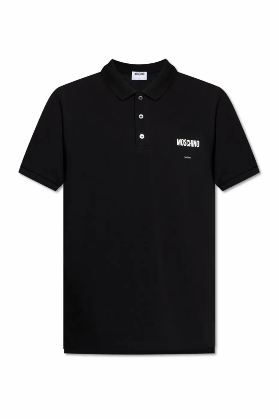 Moschino CZARNY Polo z logo