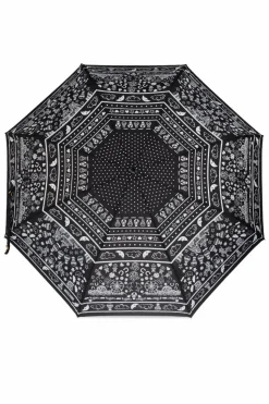 Moschino CZARNY Składany parasol z logo