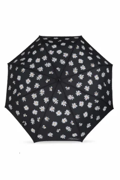 Moschino CZARNY Składany parasol z logo
