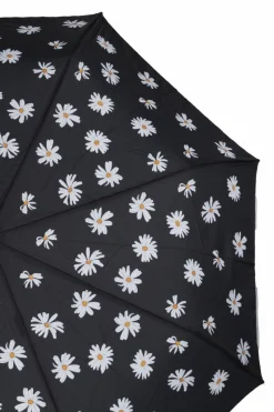 Moschino CZARNY Składany parasol z logo