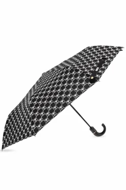 Moschino CZARNY Składany parasol z logo