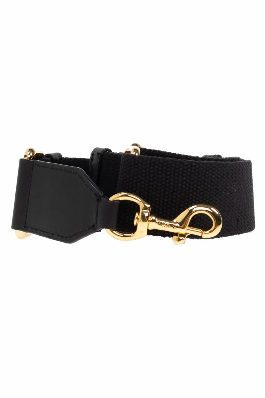 Moschino CZARNY Skórzana torba typu `shopper`