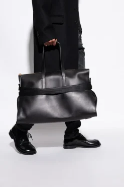 Moschino CZARNY Skórzana torba typu `shopper`
