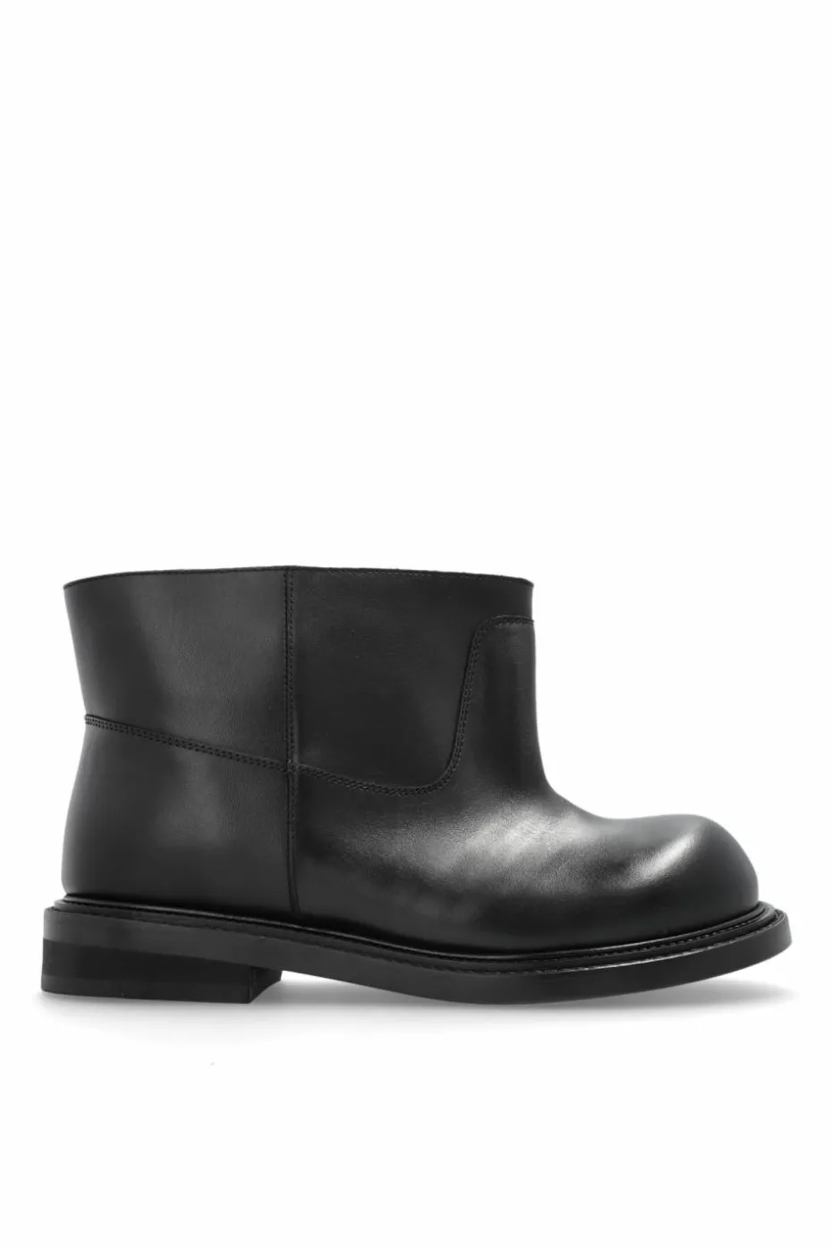 Moschino CZARNY Skórzane botki