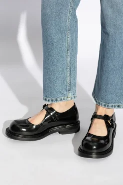 Moschino CZARNY Skórzane buty