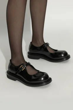 Moschino CZARNY Skórzane buty