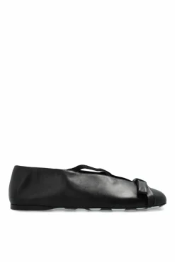 Moschino CZARNY Skórzane baleriny