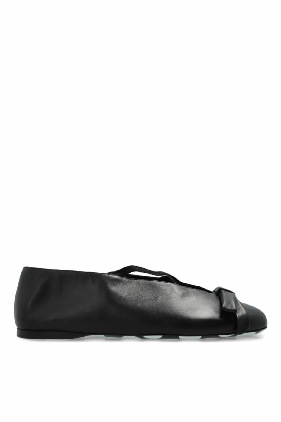 Moschino CZARNY Skórzane baleriny
