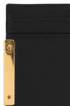 Moschino CZARNY Skórzane etui na karty