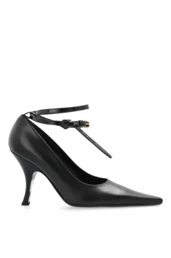 Moschino CZARNY Skórzane szpilki