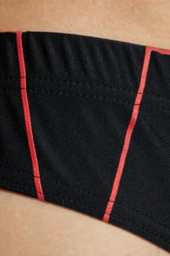 Moschino CZARNY Slipy kąpielowe z logo