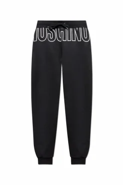Moschino CZARNY Spodnie dresowe z kolekcji `Underwear`