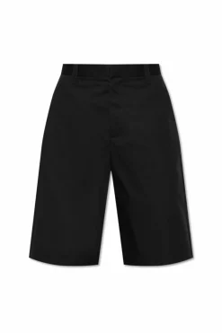Moschino CZARNY Szorty z kieszeniami