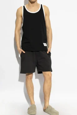 Moschino CZARNY Top z linii `Underwear`