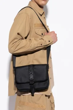Moschino CZARNY Torba na ramię z logo