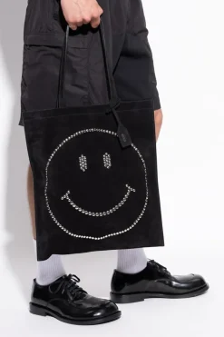 Moschino CZARNY Torba typu `shopper` z kolekcji `Smiley`