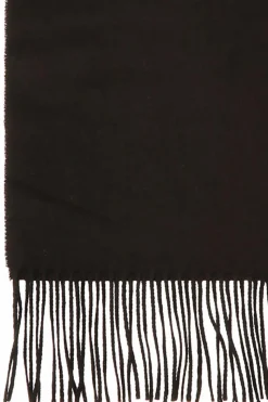 Moschino CZARNY Wełniany szal z logo
