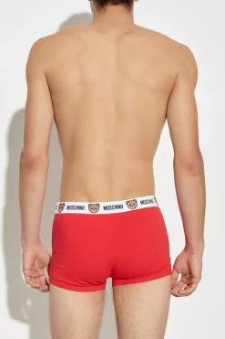 Moschino CZERWONY Dwupak bokserek z logo