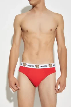 Moschino CZERWONY Dwupak slipów z logo