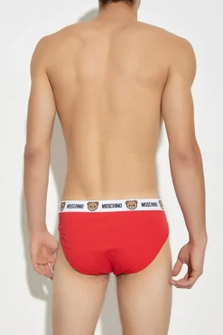 Moschino CZERWONY Dwupak slipów z logo