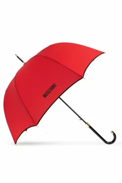 Moschino CZERWONY Parasol ze wzorem