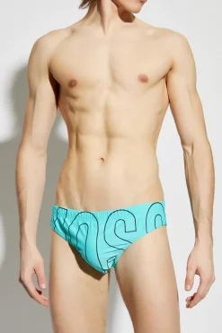 Moschino jasnoniebieski Slipy kąpielowe