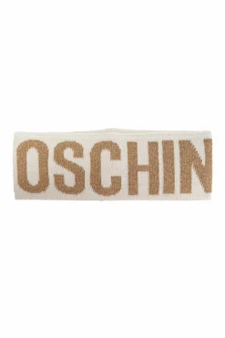 Moschino kremowy Opaska na głowę