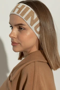 Moschino kremowy Opaska na głowę
