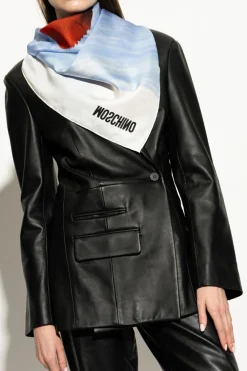 Moschino MULTIKOLOR Jedwabna apaszka