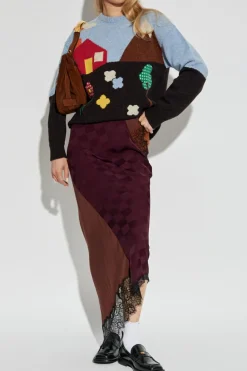 Moschino MULTIKOLOR Wełniany sweter