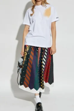 Moschino MULTIKOLOR Wzorzysta spódnica