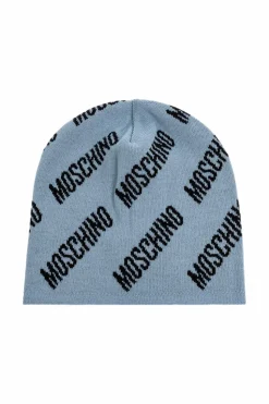Moschino NIEBIESKI Czapka z monogramem