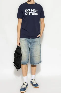 Moschino NIEBIESKI Jeansy z logo